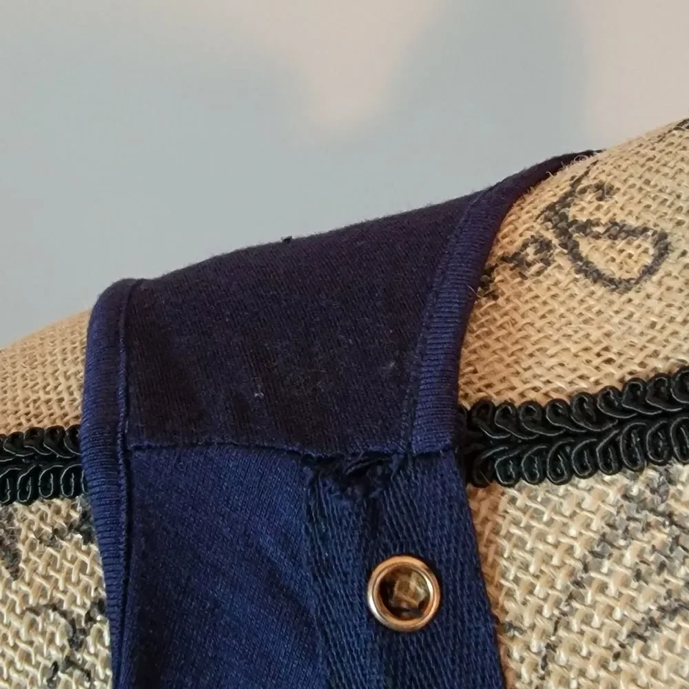 NWOT Espresso navy nautical like dress - Picture 4 of 4